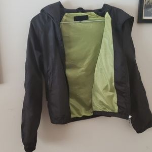 Steve Madden black windbreaker jacket